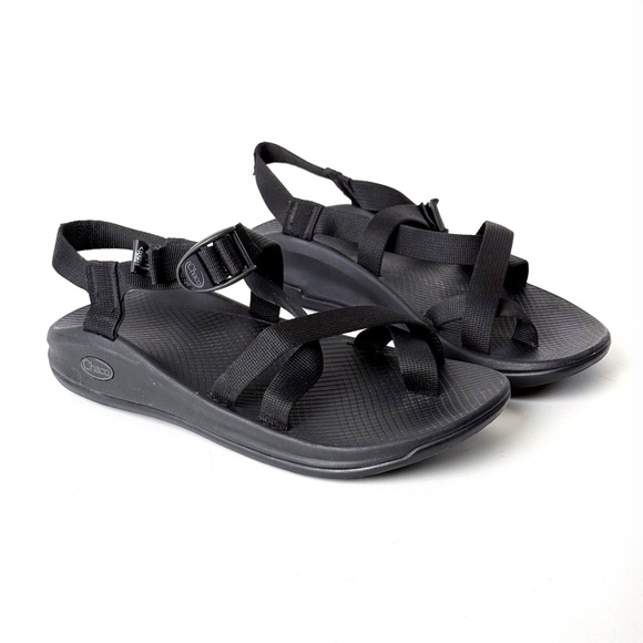 Men’s Chaco Z Eddy 2 Sport Sandals Adjustable Strap Size 10 – Retail $105 👣🖤🌲 - Picture 1 of 9